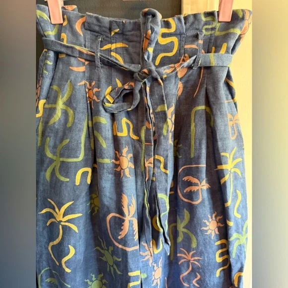 Corey Lynn Calter Multicolor Patterned Wide Leg Pants - Picture 6 of 7